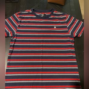 Hurley striped tee size small